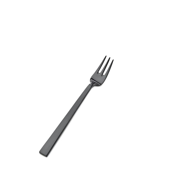 Bon Chef Roman, Oyster/Cocktail Fork, Mirror Finish, 18/10, 6.25" - Black , set of 12 S3708B - main